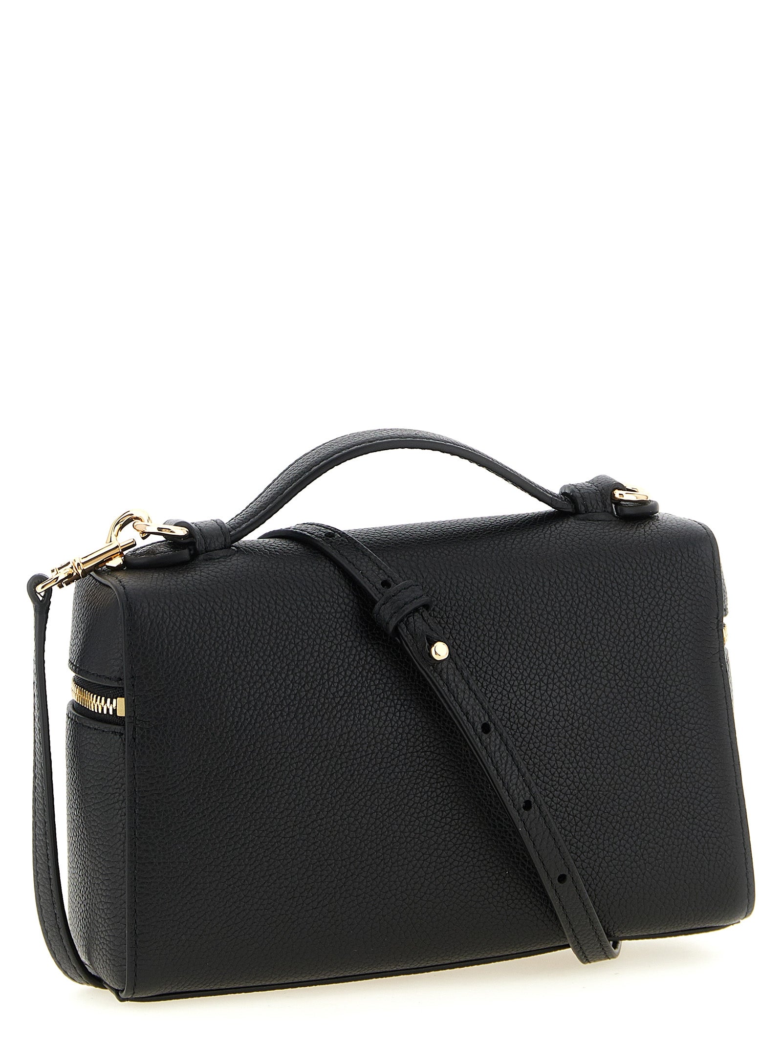 Tory Burch Schwarze Kalbsleder-Handtasche