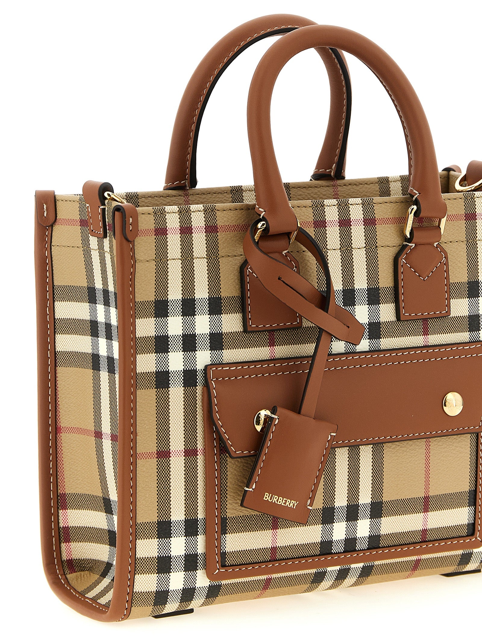 Burberry Beige Polyethylen-Tragetasche