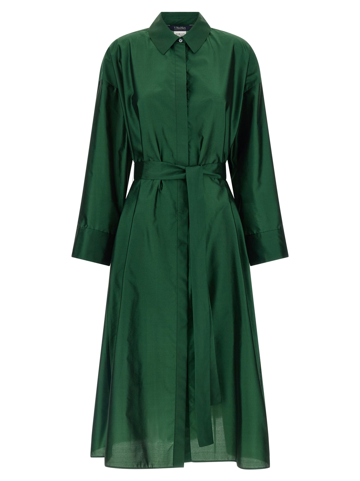 'S Max Mara Zweifarbige Midi-Kleid aus Polyester