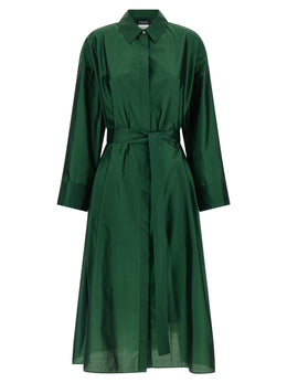 'S Max Mara Zweifarbige Midi-Kleid aus Polyester