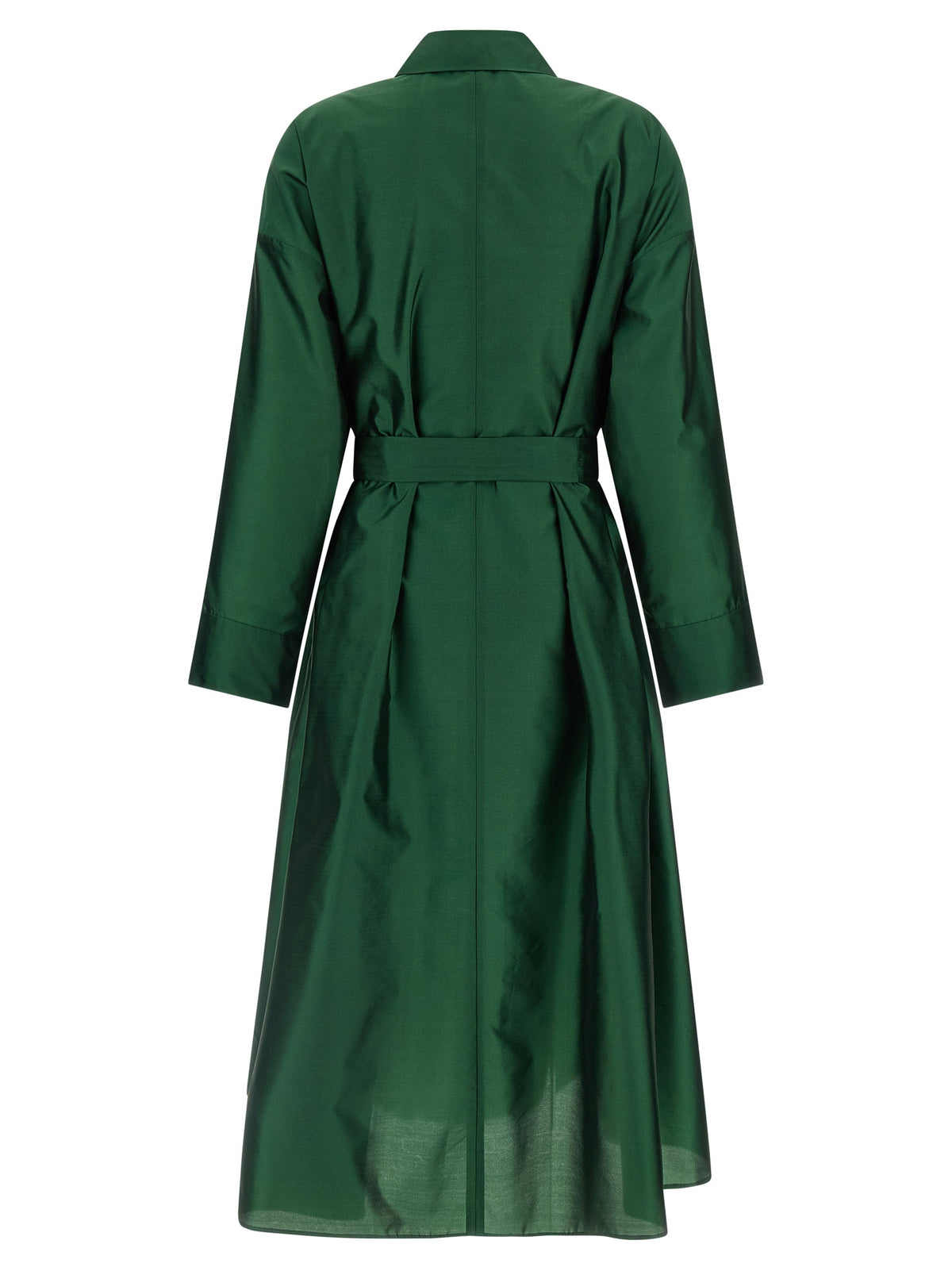 'S Max Mara Zweifarbige Midi-Kleid aus Polyester
