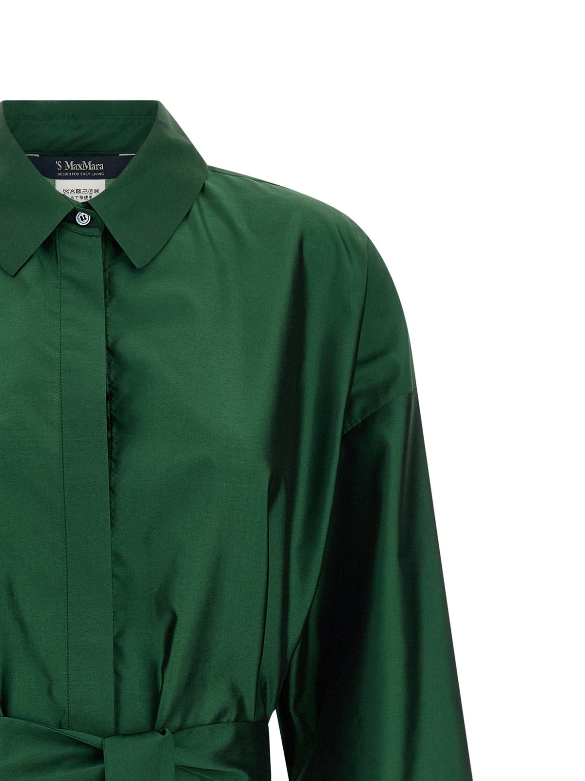 'S Max Mara Zweifarbige Midi-Kleid aus Polyester