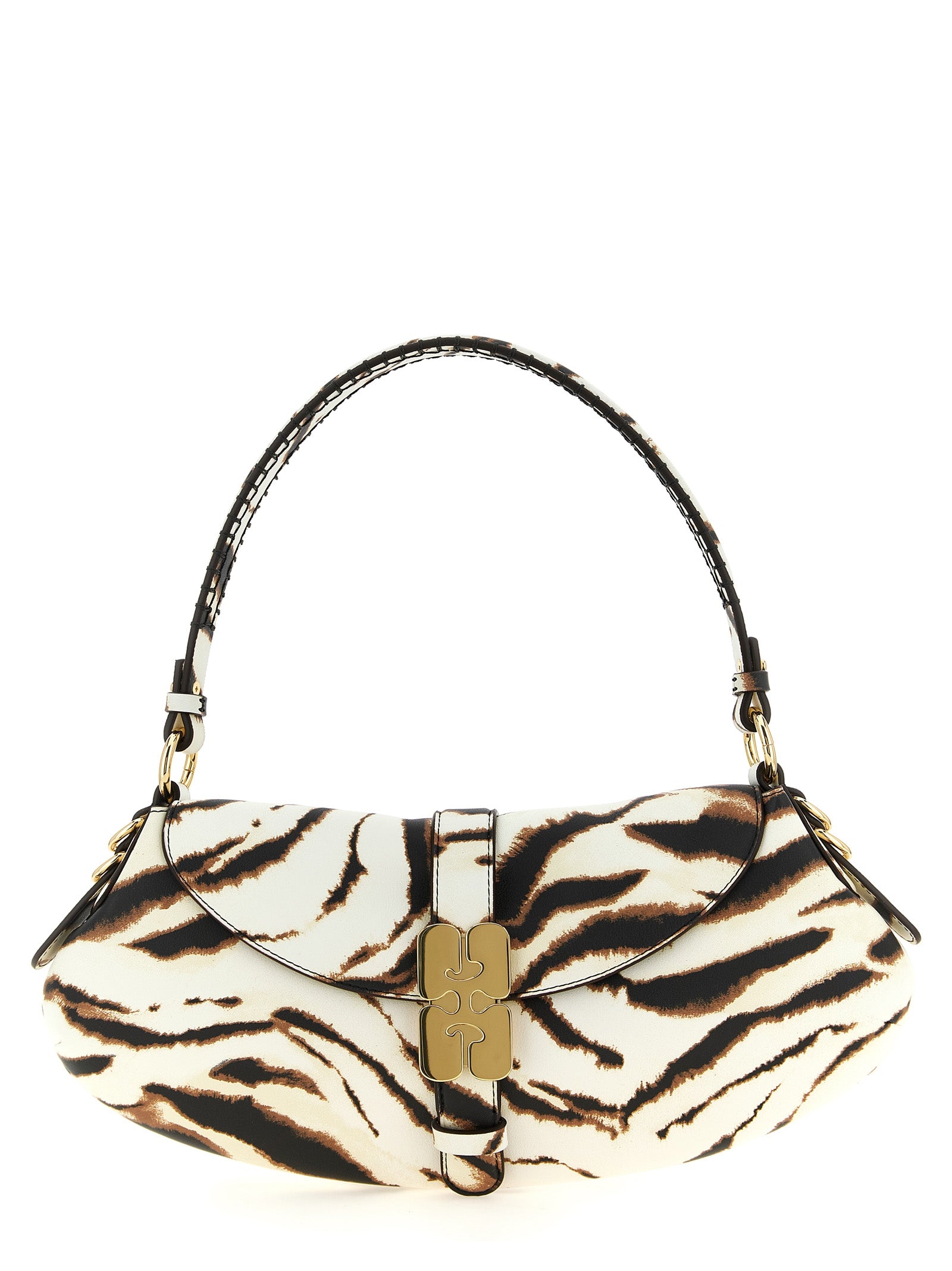 Ganni Mehrfarbige Schultertasche aus Polyester