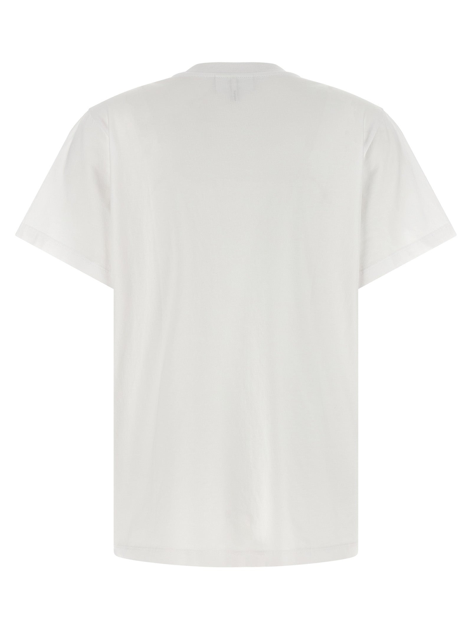 Ganni Weißes T-Shirt aus Bio-Baumwolle