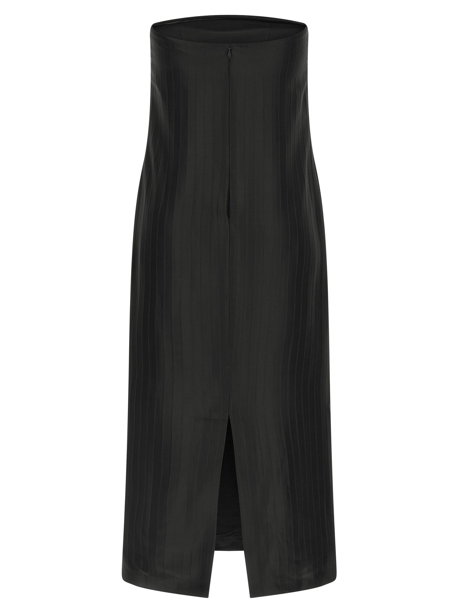 Loulou De Saison Schwarzes Midikleid aus Viskose