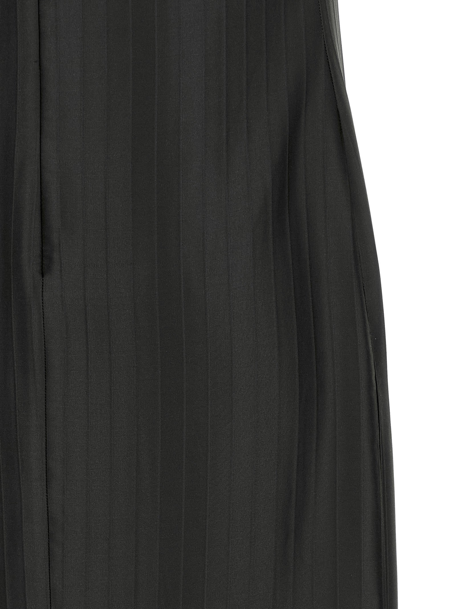 Loulou De Saison Schwarzes Midikleid aus Viskose
