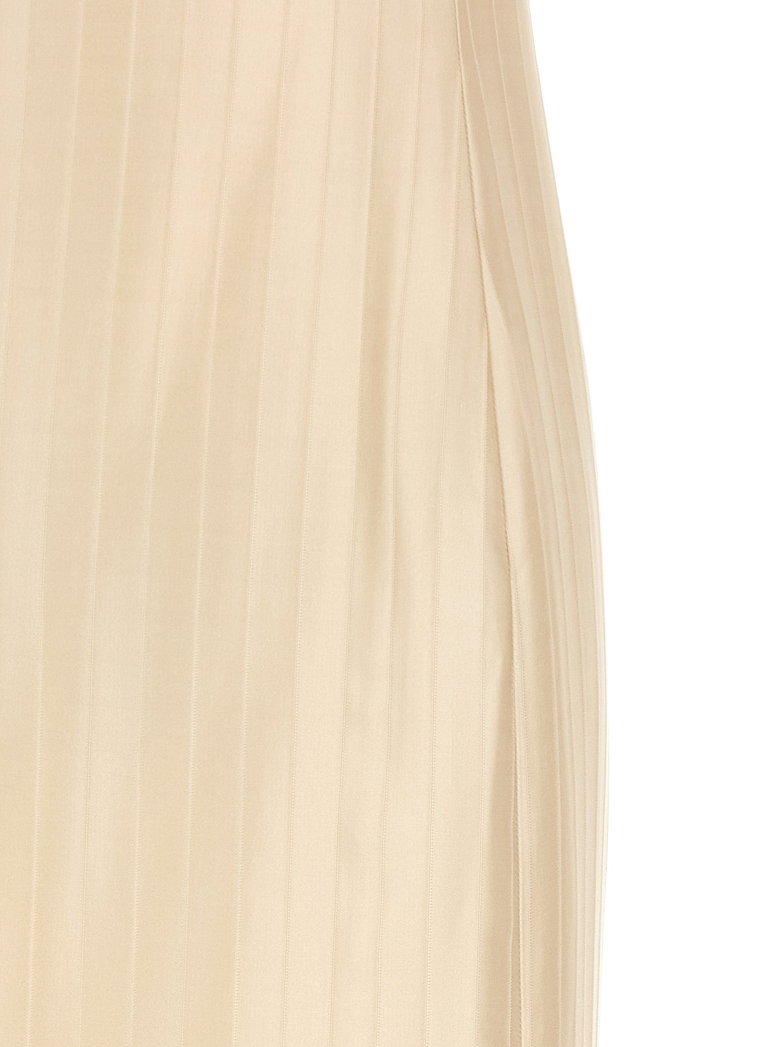 Loulou De Saison Beige Viskose Midikleid