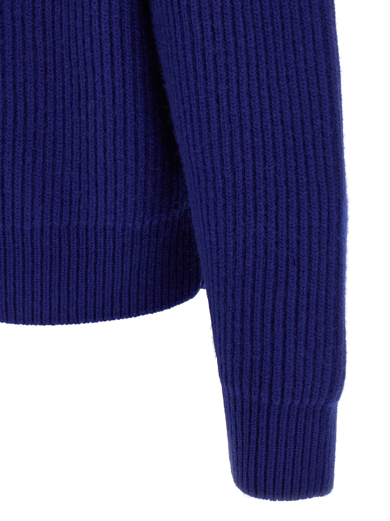 Jil Sander Blauer Wollcardigan