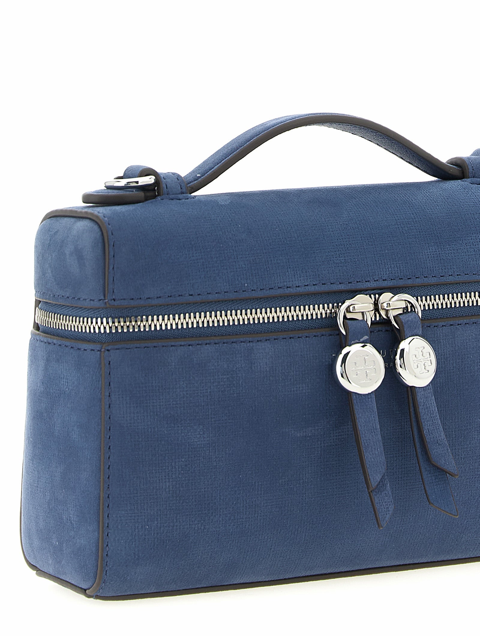 Tory Burch Handtasche aus blauem Lammleder