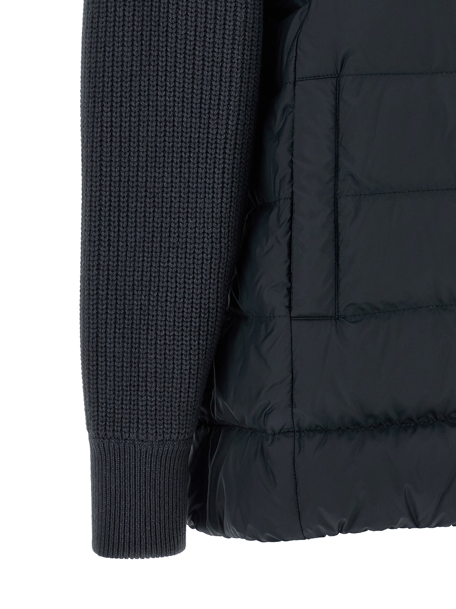 Brunello Cucinelli Blaue Polyester-Jacke in voller Länge