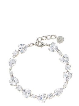 Self-Portrait Armband aus Messing mit Silber-Finish