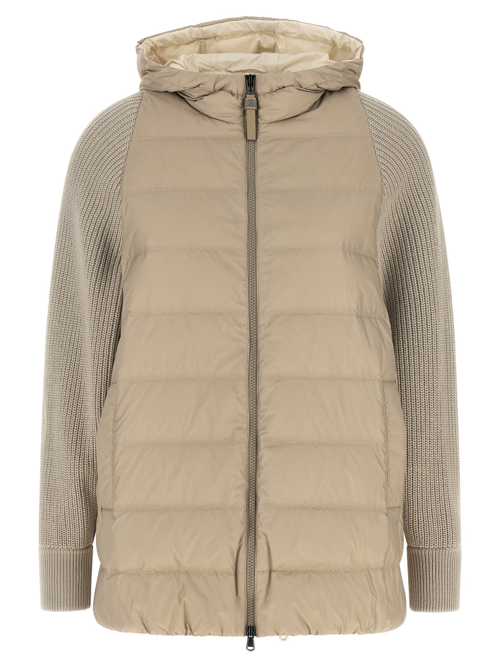 Brunello Cucinelli Beiger Wollmantel