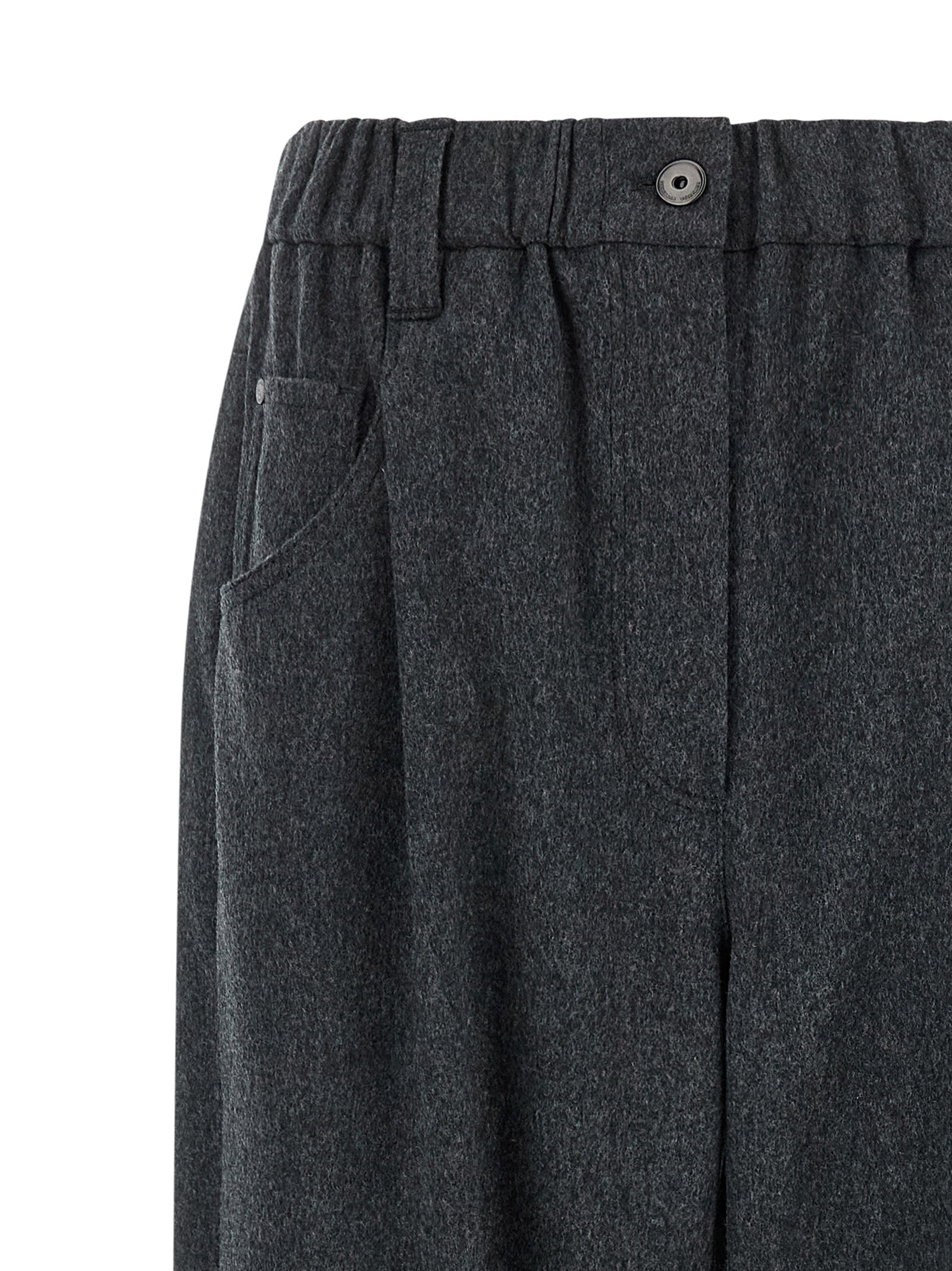 Brunello Cucinelli Graue Wollhose