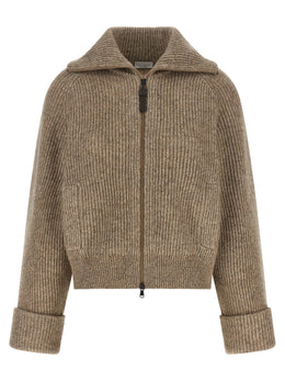 Brunello Cucinelli Beige Cashmere Cardigan