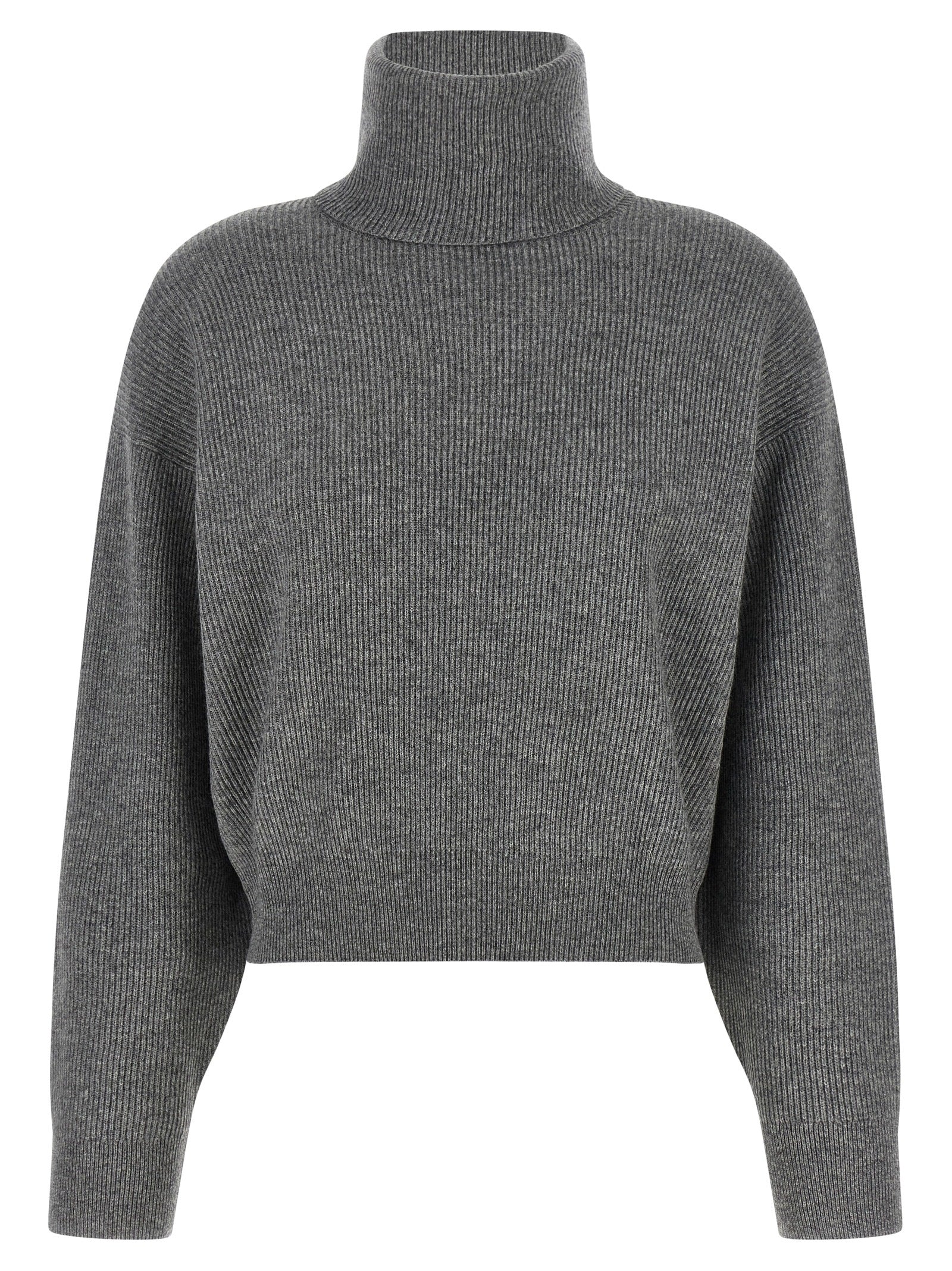 Brunello Cucinelli Grauer Cardigan aus reiner Schurwolle