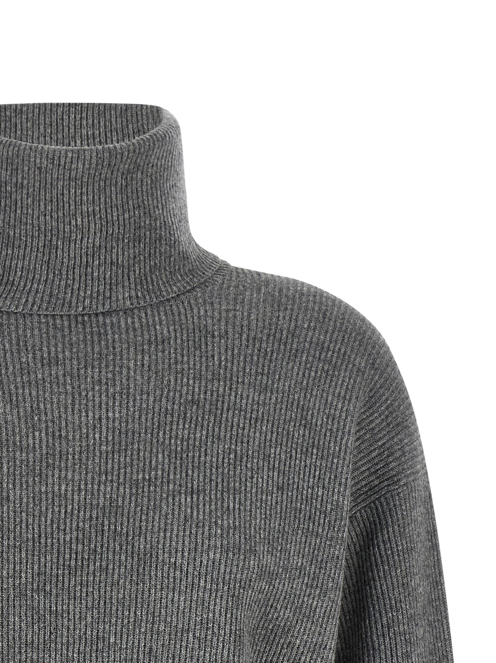 Brunello Cucinelli Grauer Cardigan aus reiner Schurwolle