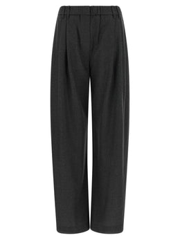 Brunello Cucinelli Graue Hose aus reiner Schurwolle