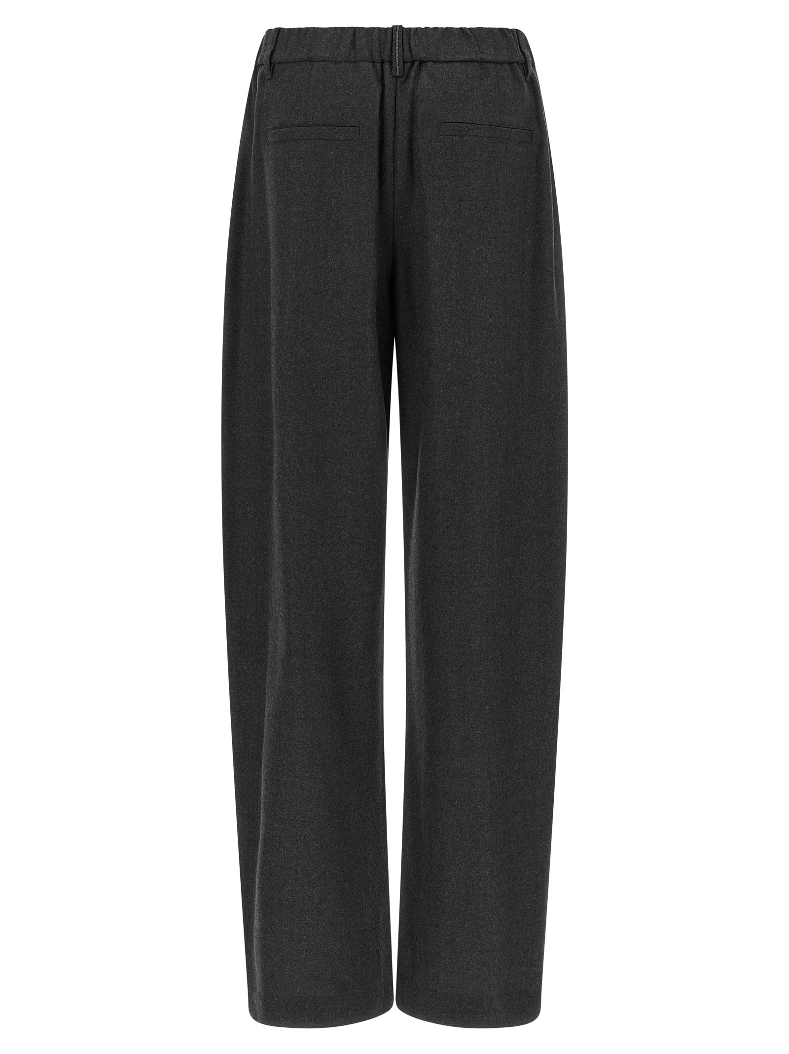 Brunello Cucinelli Graue Hose aus reiner Schurwolle