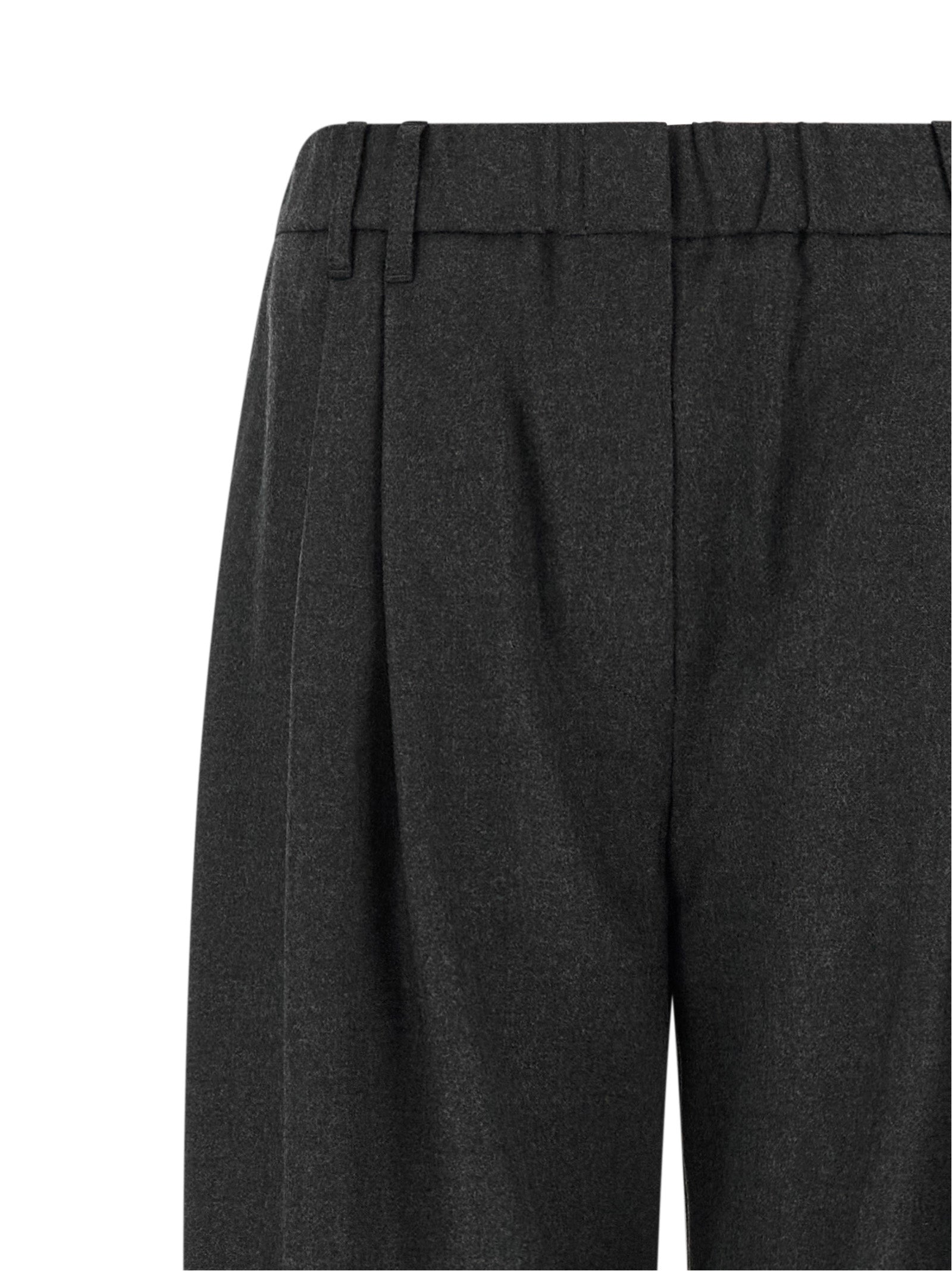 Brunello Cucinelli Graue Hose aus reiner Schurwolle