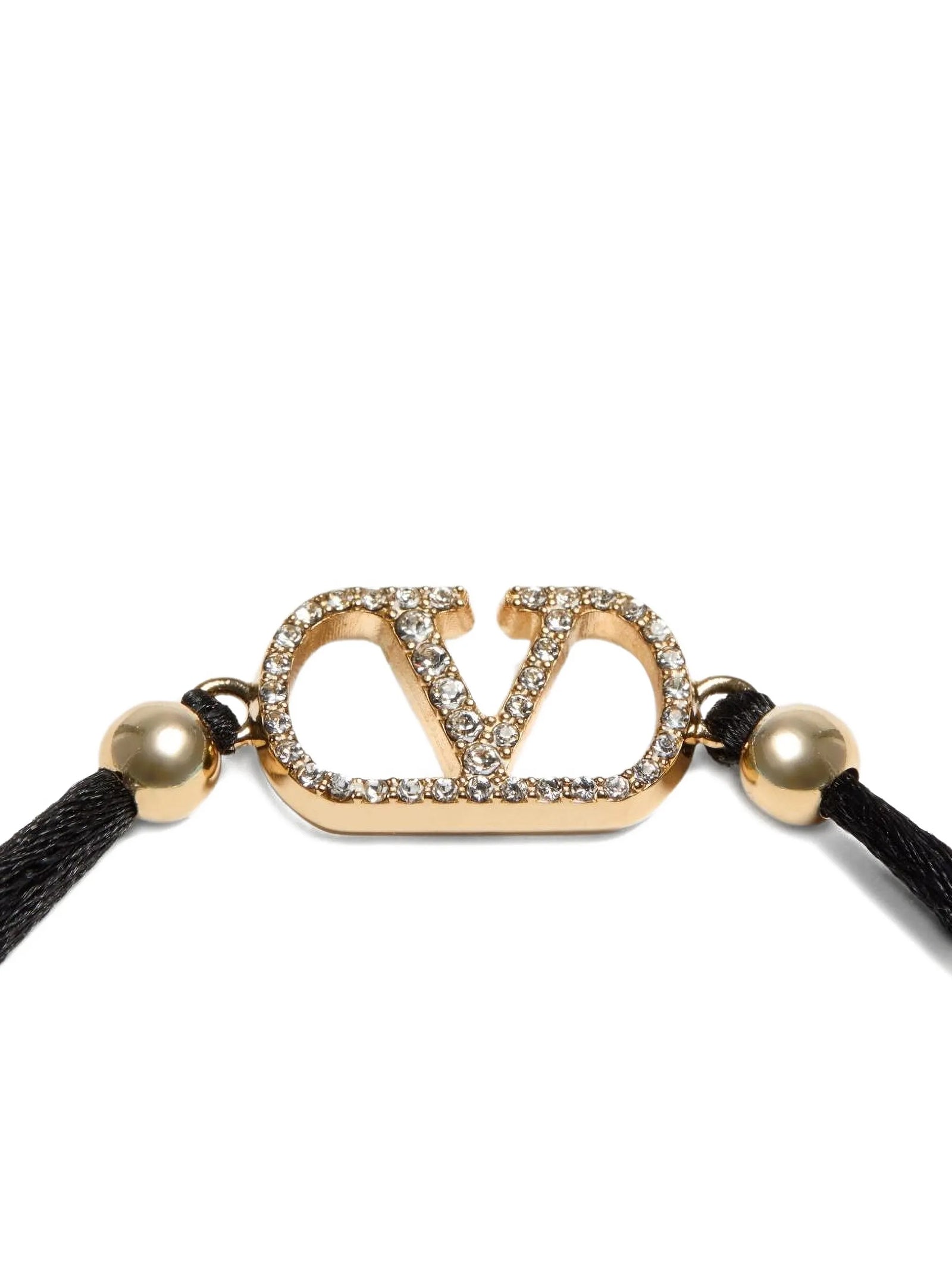 Valentino Garavani Schwarzes Polyester-Armband
