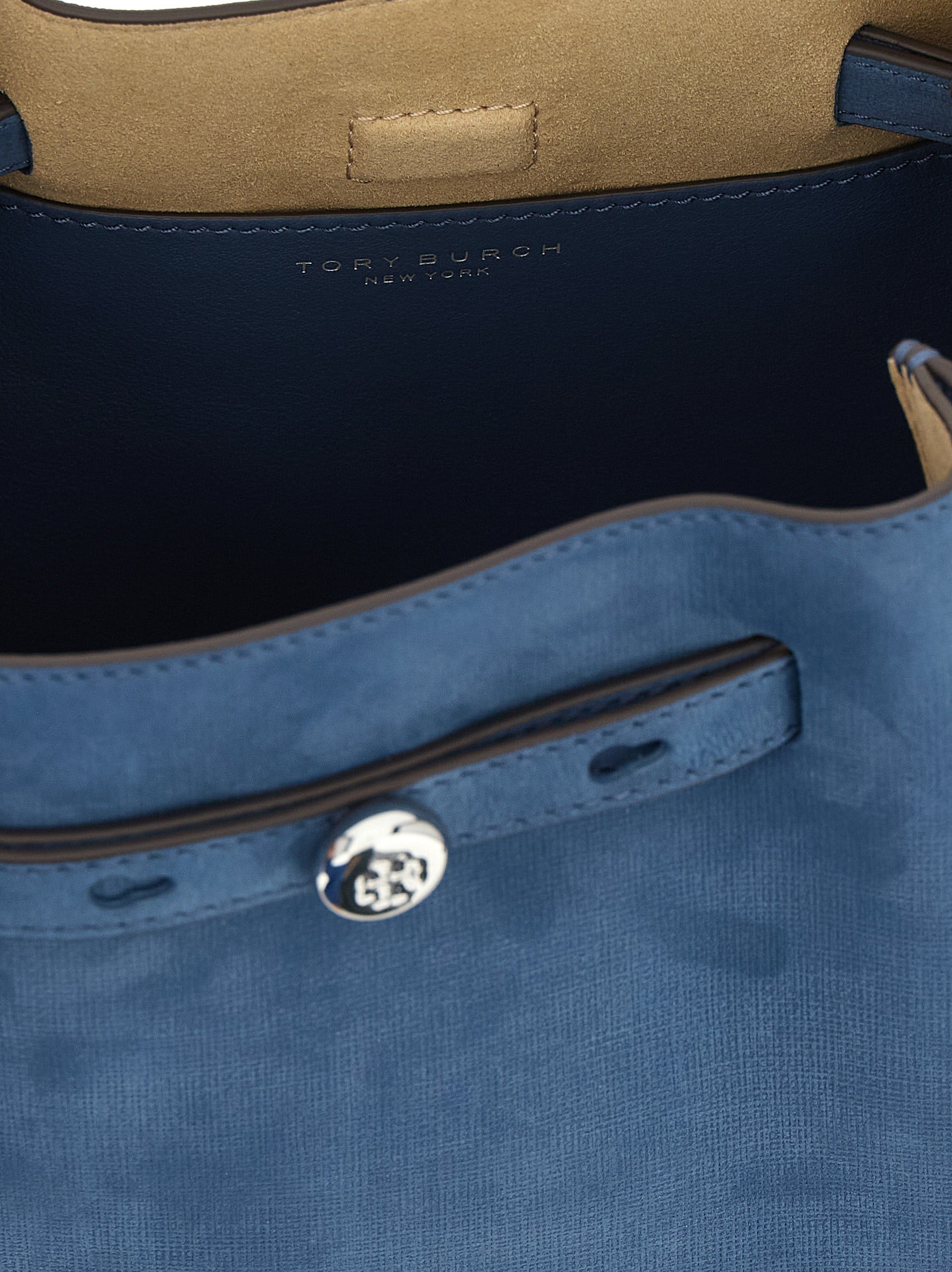 Tory Burch Handtasche aus blauem Lammleder