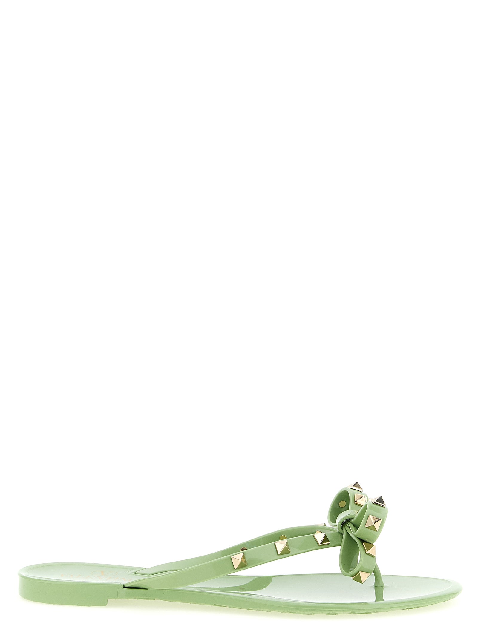 Valentino Garavani Zweifarbige Polyvinyl-Slipper
