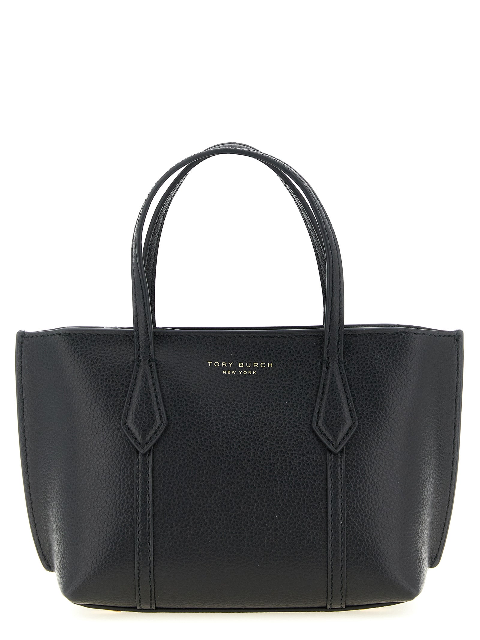 Tory Burch Schwarze Kalbsleder-Handtasche
