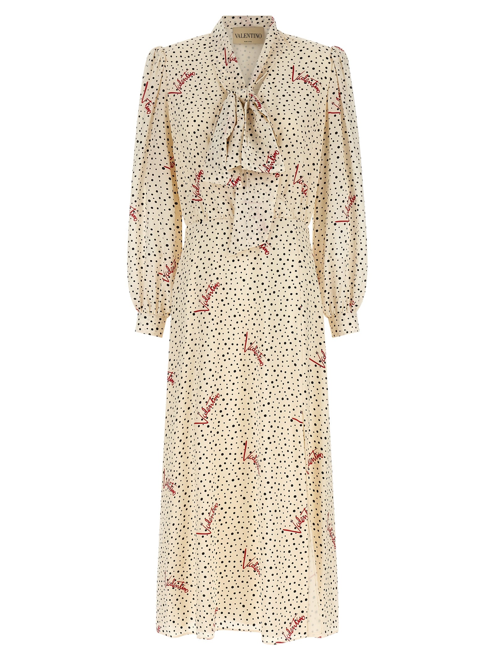 Valentino Garavani Mehrfarbiges Seiden-Midikleid