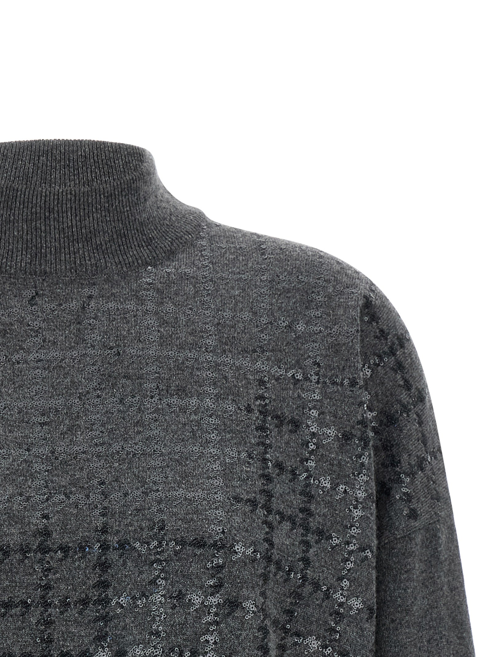 Brunello Cucinelli Grauer Kaschmir-Strickjacke