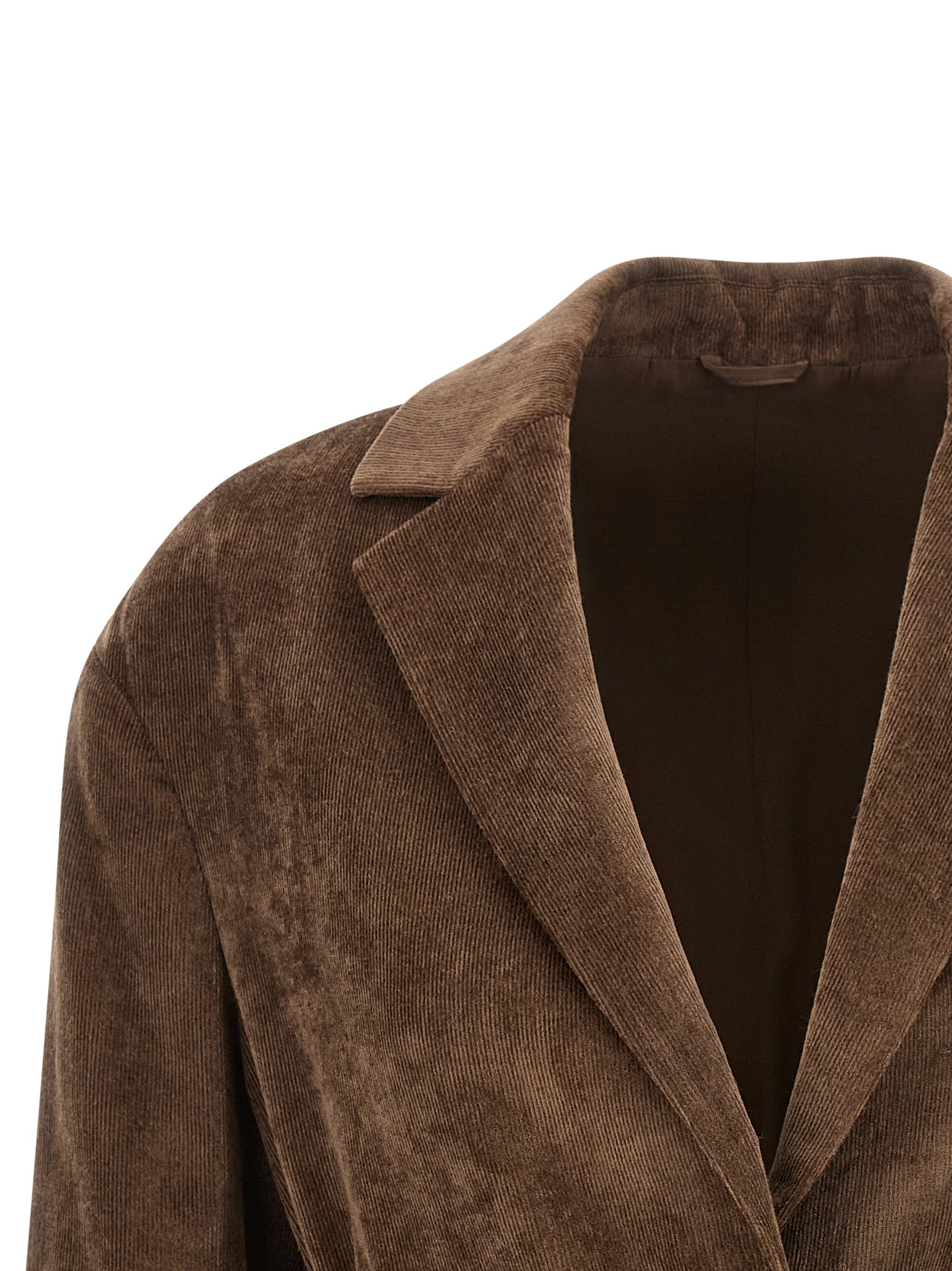 Brunello Cucinelli Brauner Viskose-Blazer