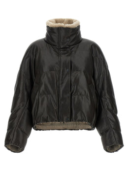 Brunello Cucinelli Braune Lammlederjacke