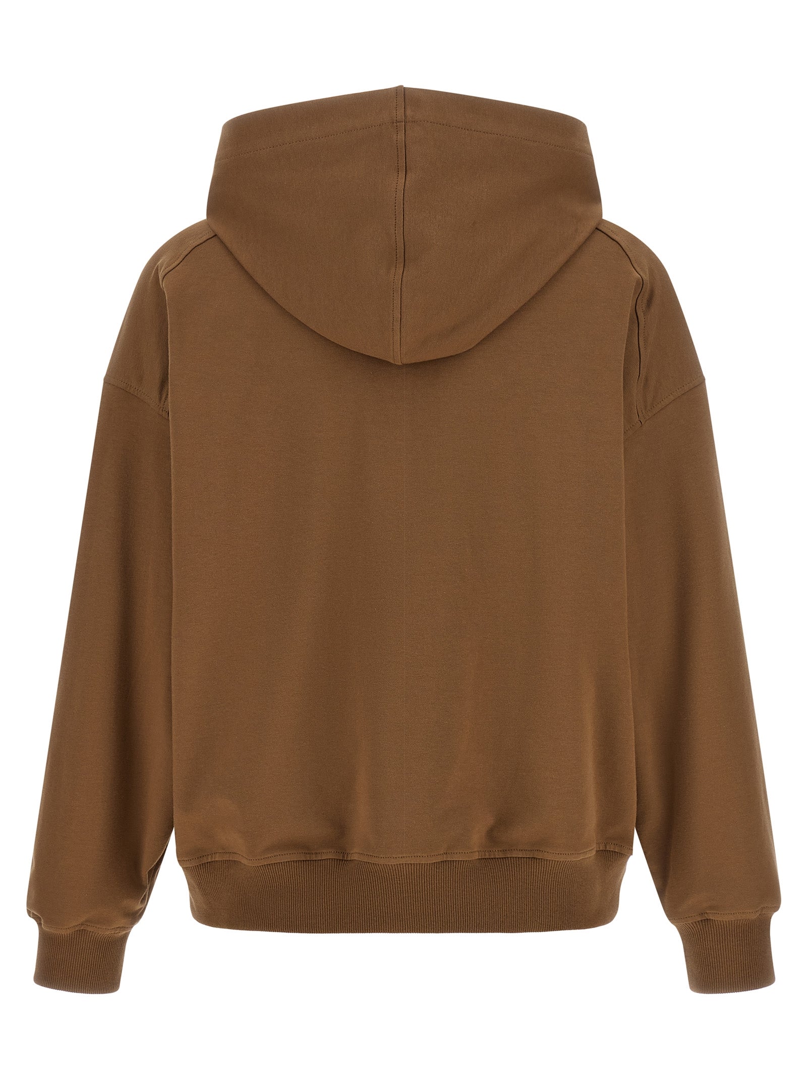 Brunello Cucinelli Brauner Baumwoll-Kapuzenpullover