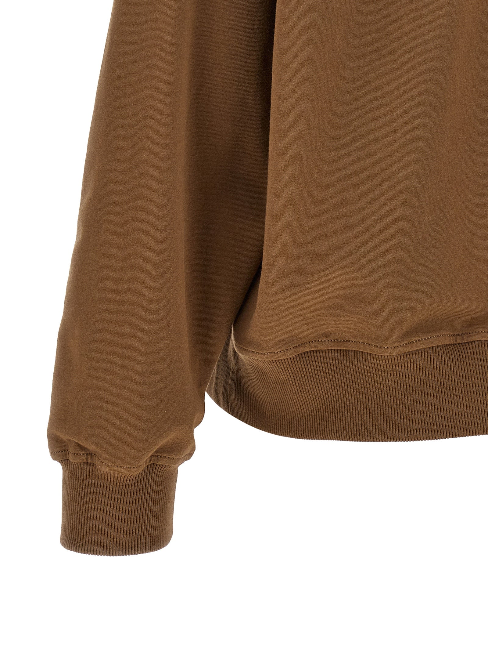 Brunello Cucinelli Brauner Baumwoll-Kapuzenpullover