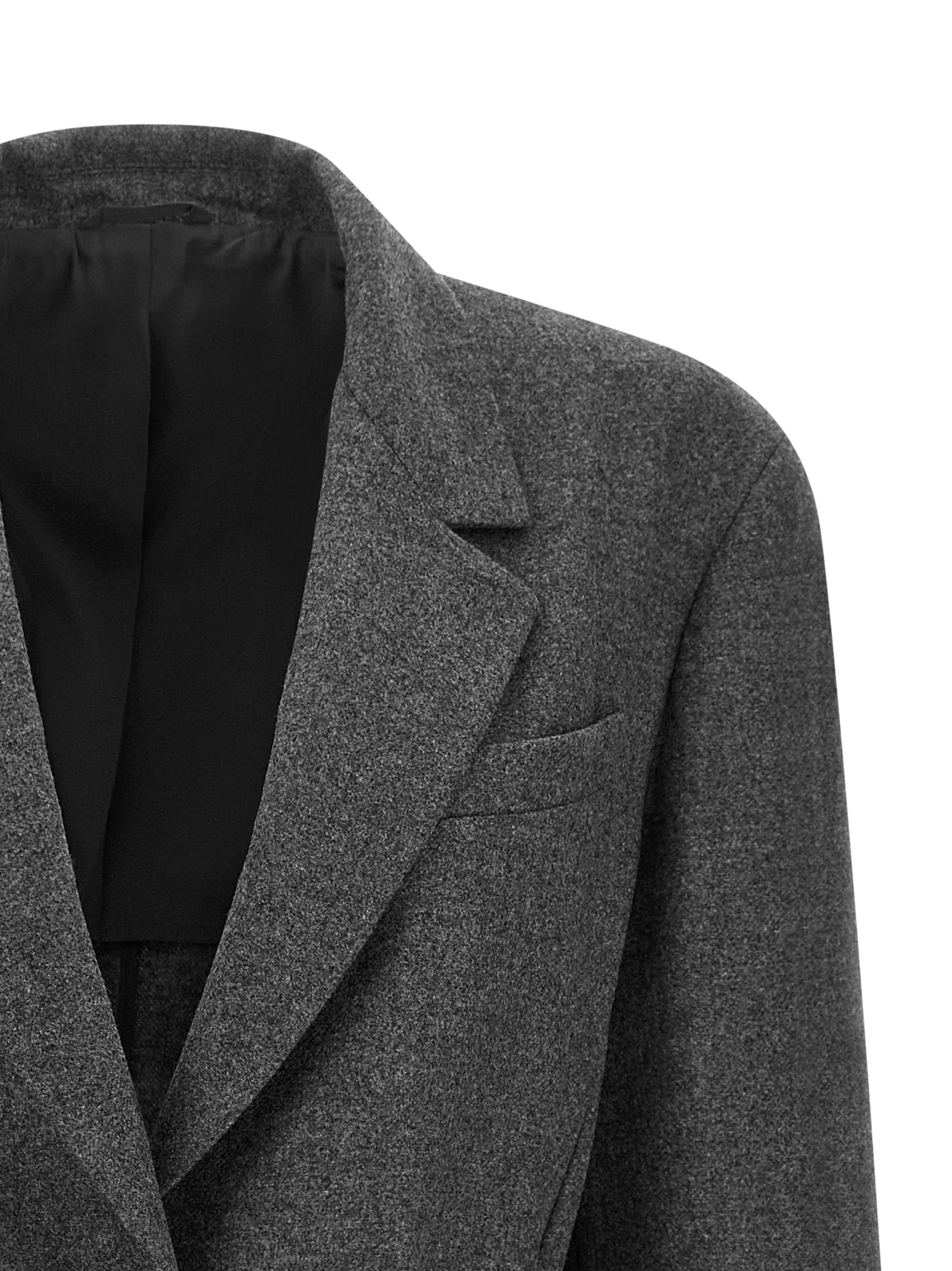 Brunello Cucinelli Grauer Blazer aus reiner Schurwolle