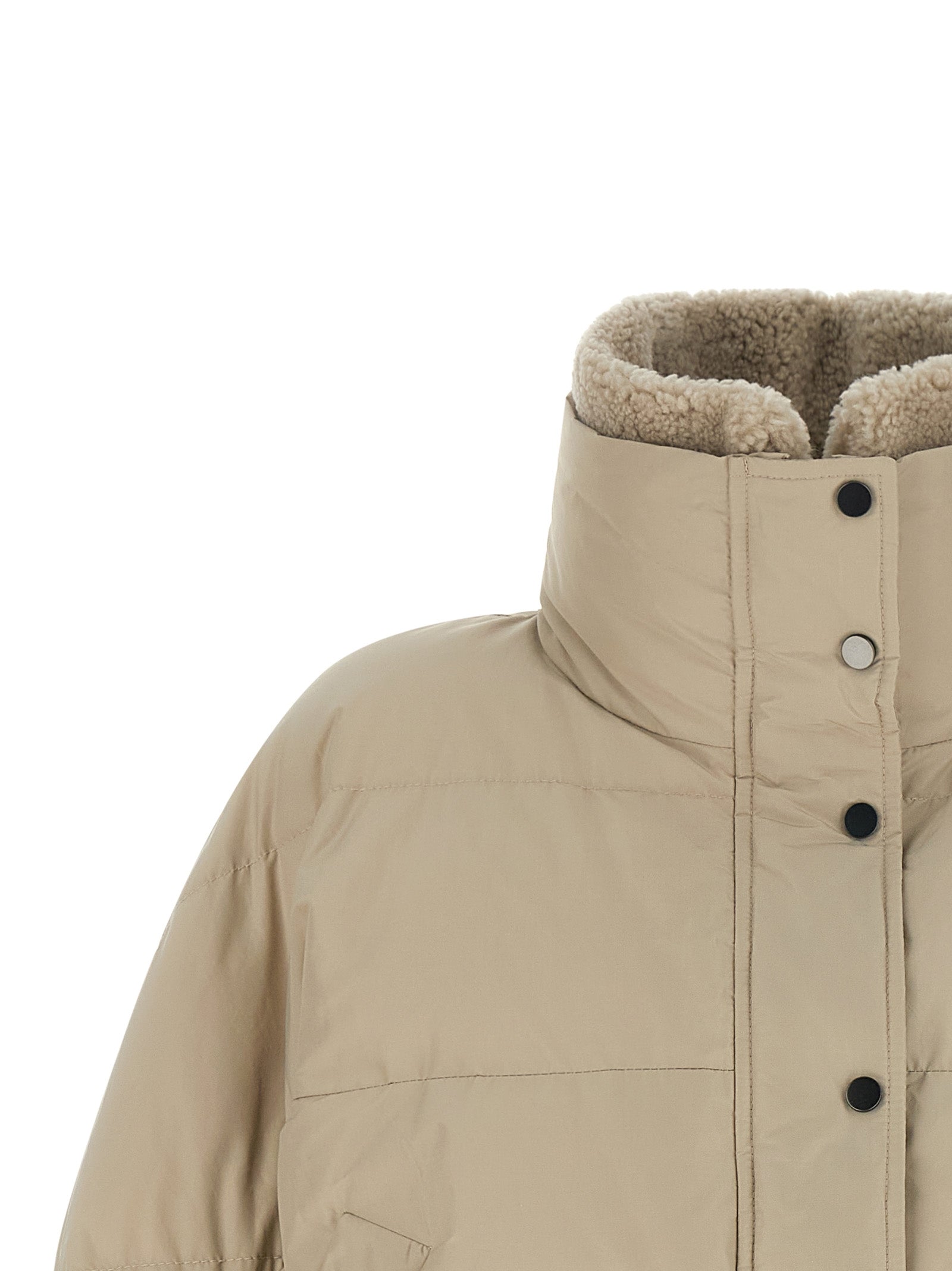 Brunello Cucinelli Beige Baumwolljacke in voller Länge