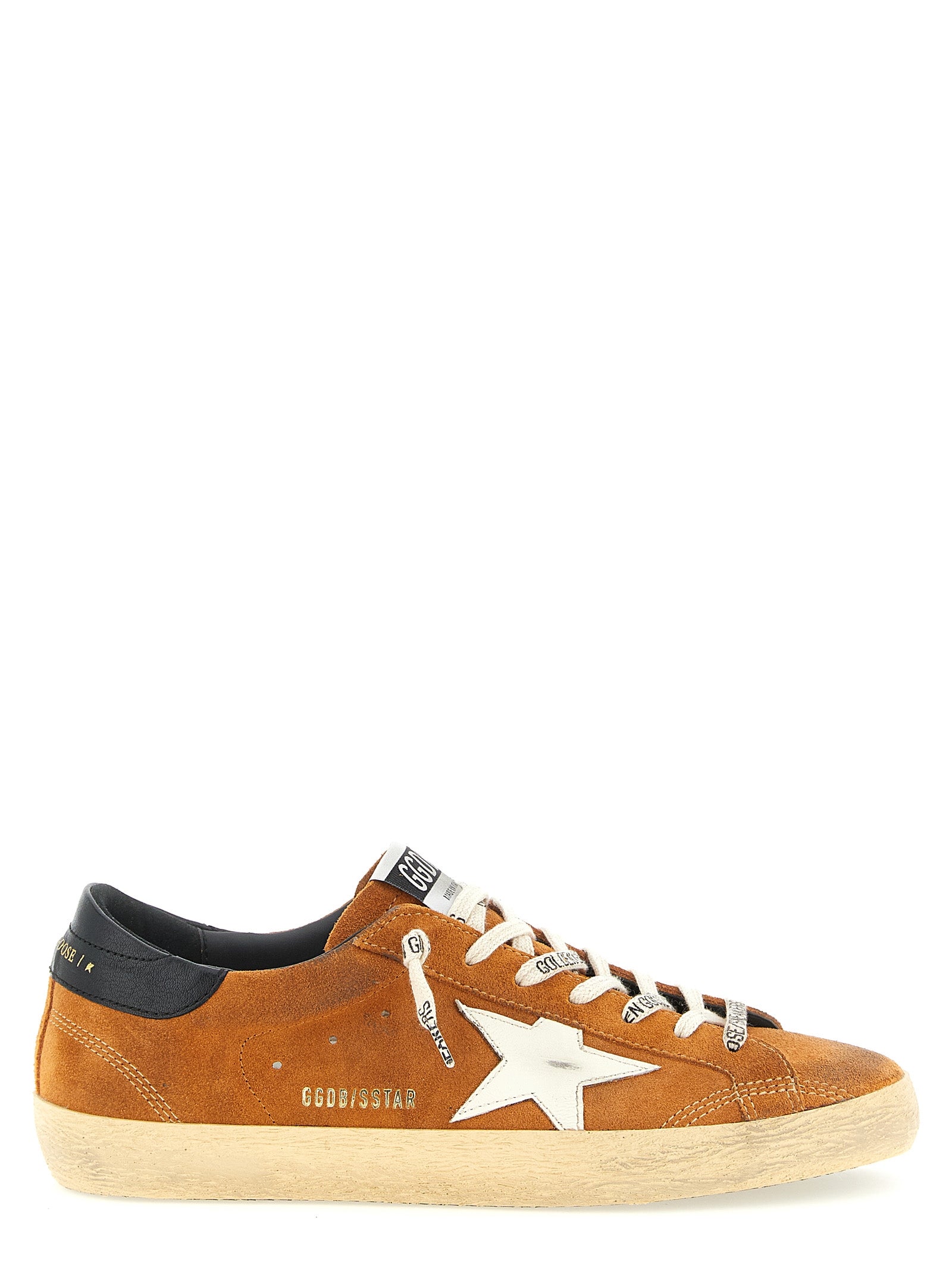 Golden Goose Sneakers aus orangefarbenem Rindsleder