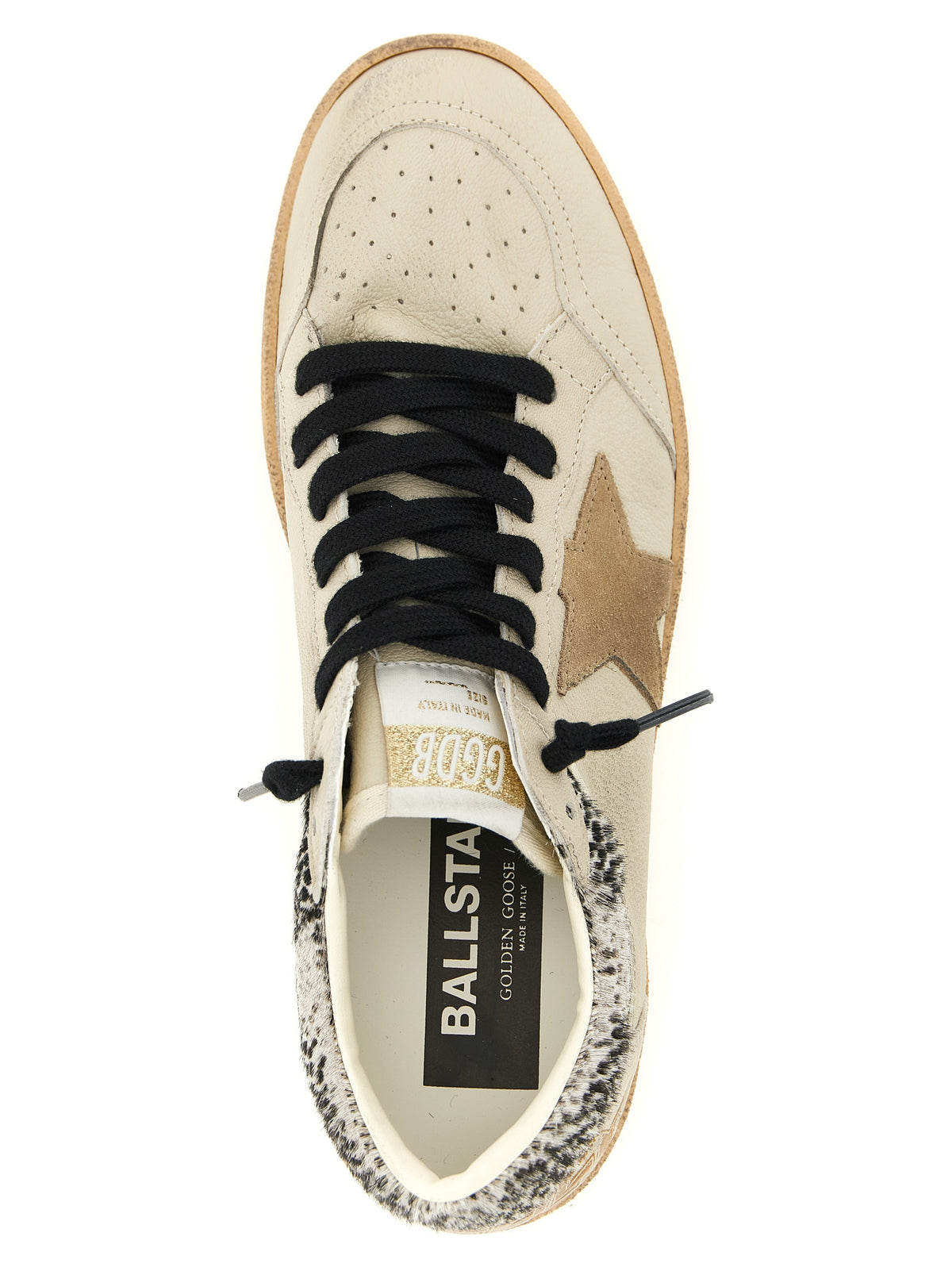 Golden Goose Beige Ziegenleder Low-Top-Sneaker
