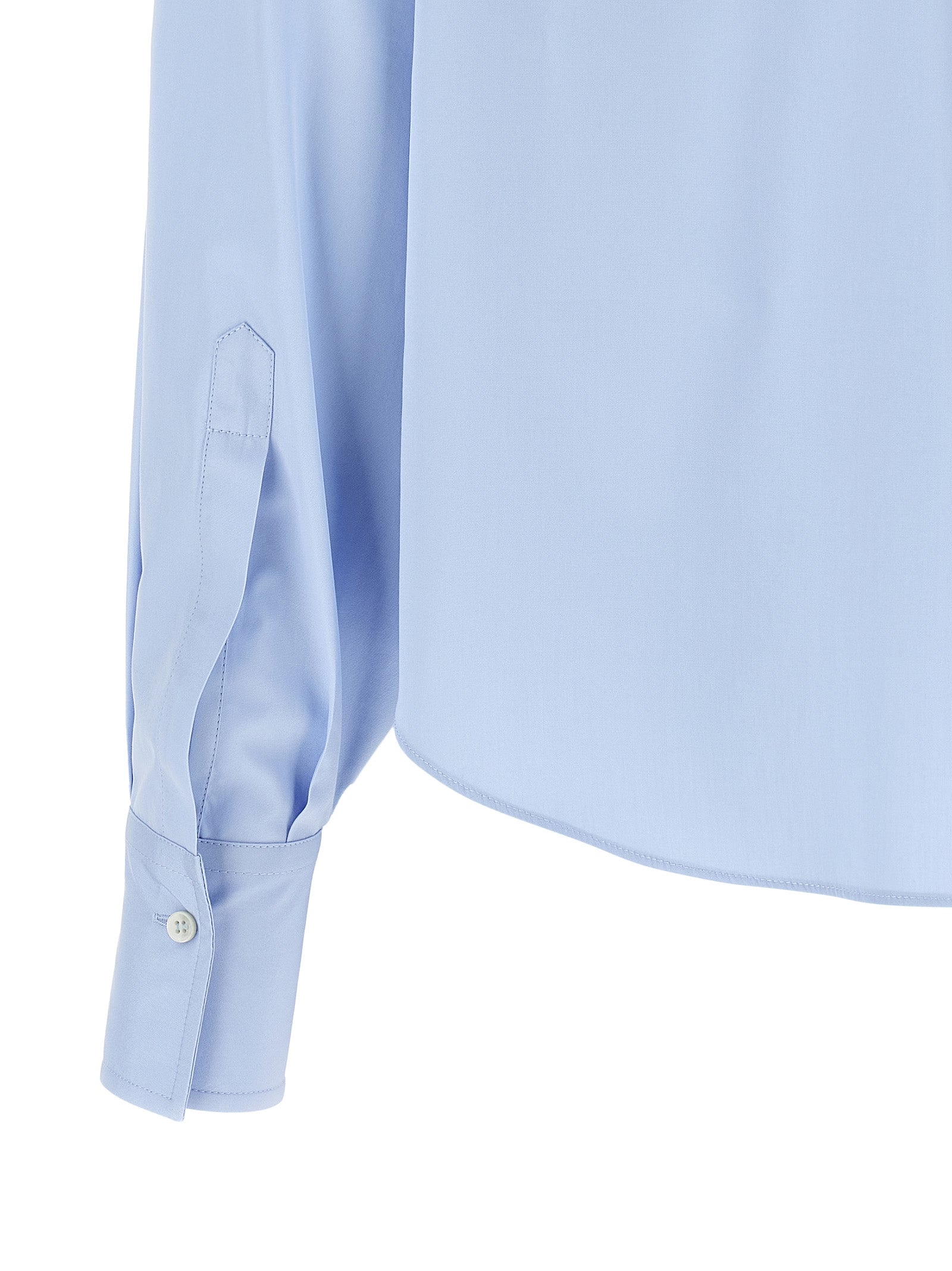 Brunello Cucinelli Blaue Baumwollbluse