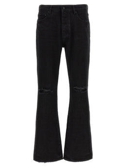 PURPLE Schwarze Baumwoll-Schlagjeans