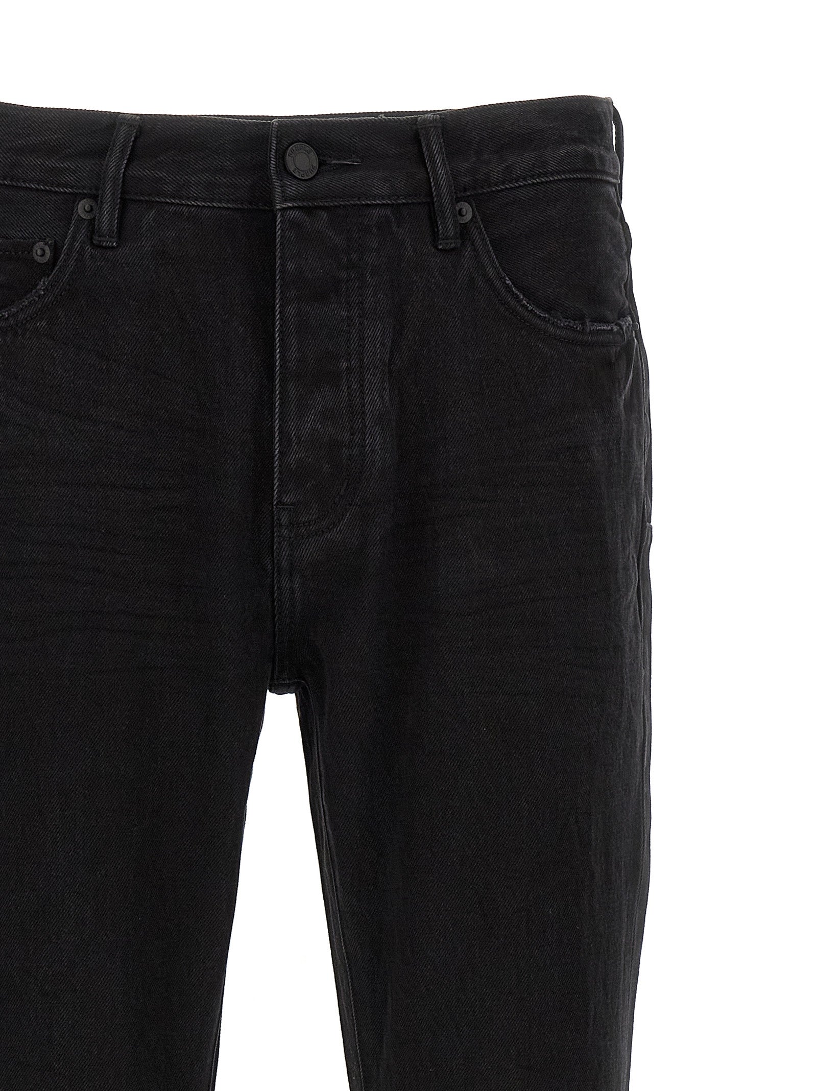 PURPLE Schwarze Baumwoll-Schlagjeans