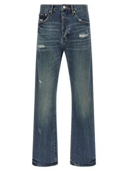 PURPLE Blaue Jeans aus Baumwolle im geraden Schnitt
