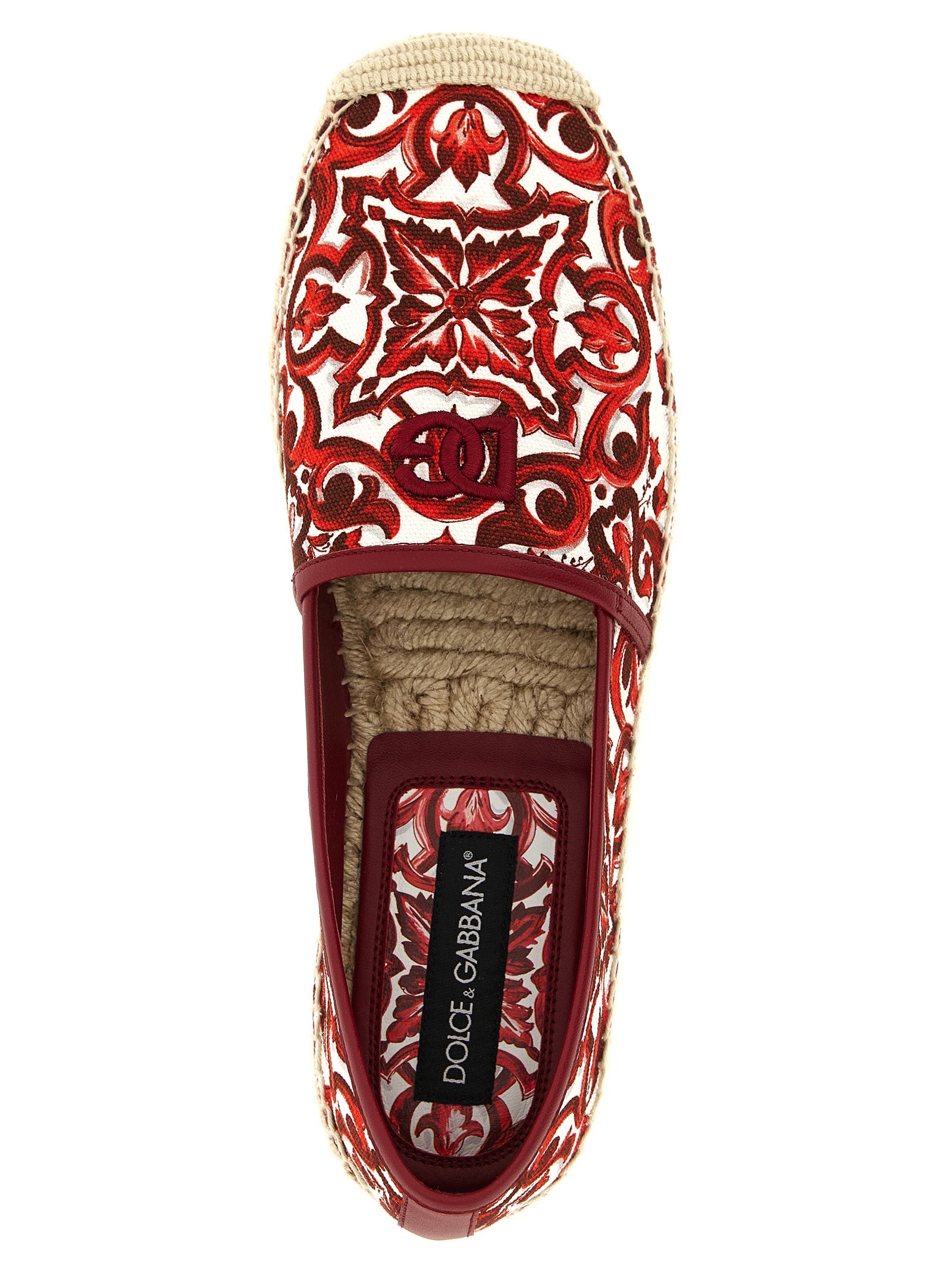 Dolce & Gabbana Mehrfarbige Espadrilles aus Baumwolle