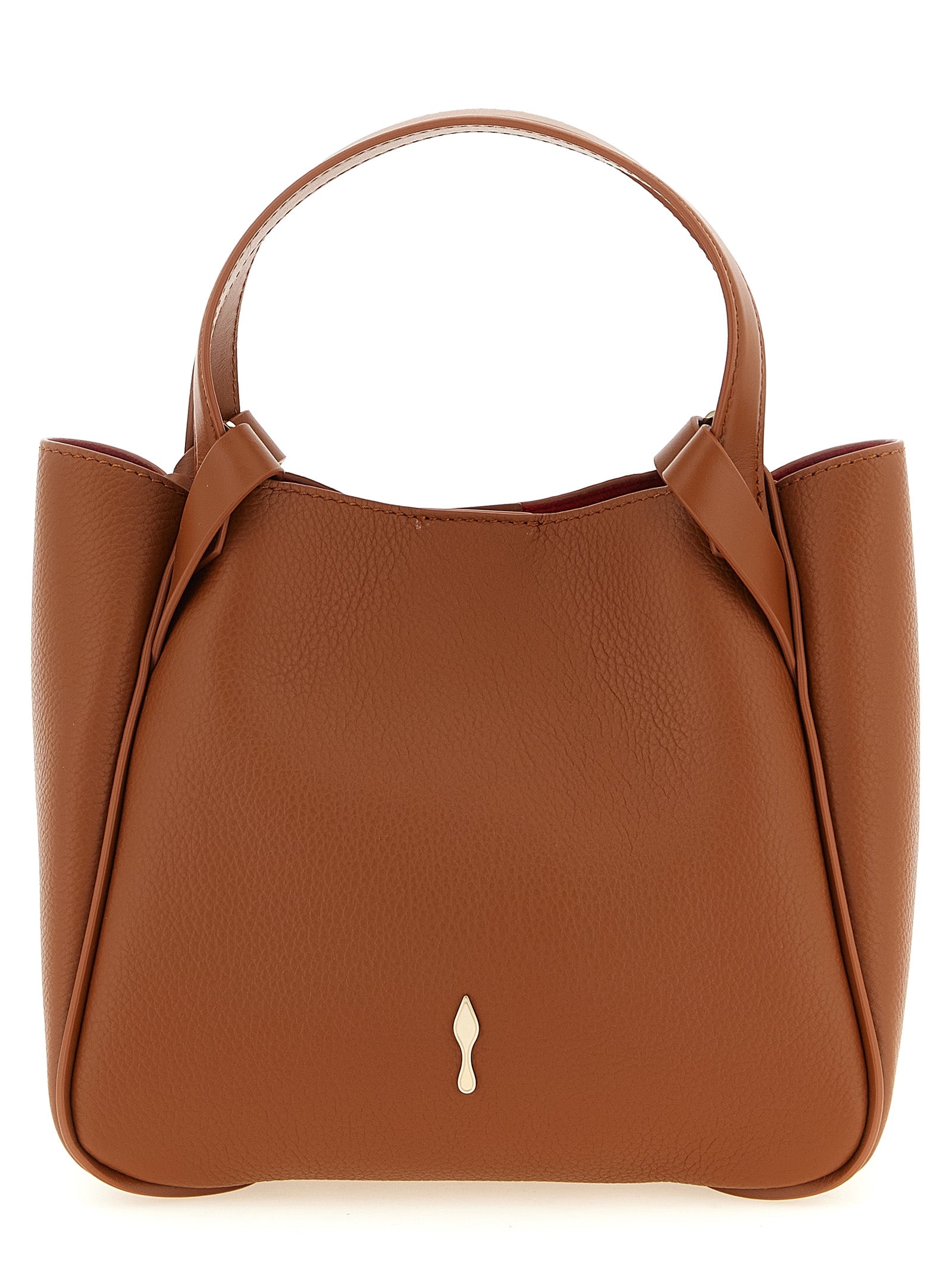 Christian Louboutin Braune Kalbsleder-Tote Bag