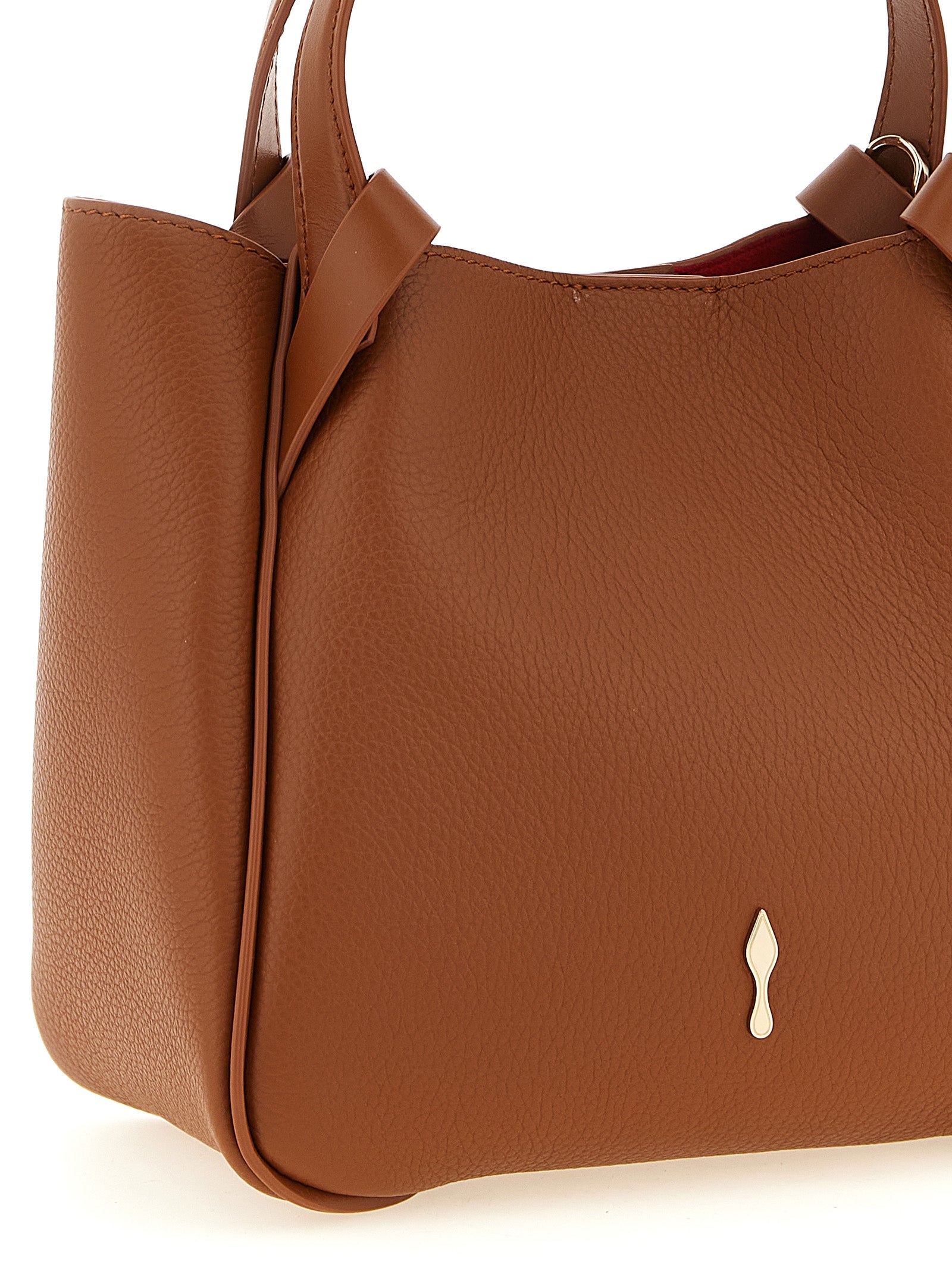 Christian Louboutin Braune Kalbsleder-Tote Bag