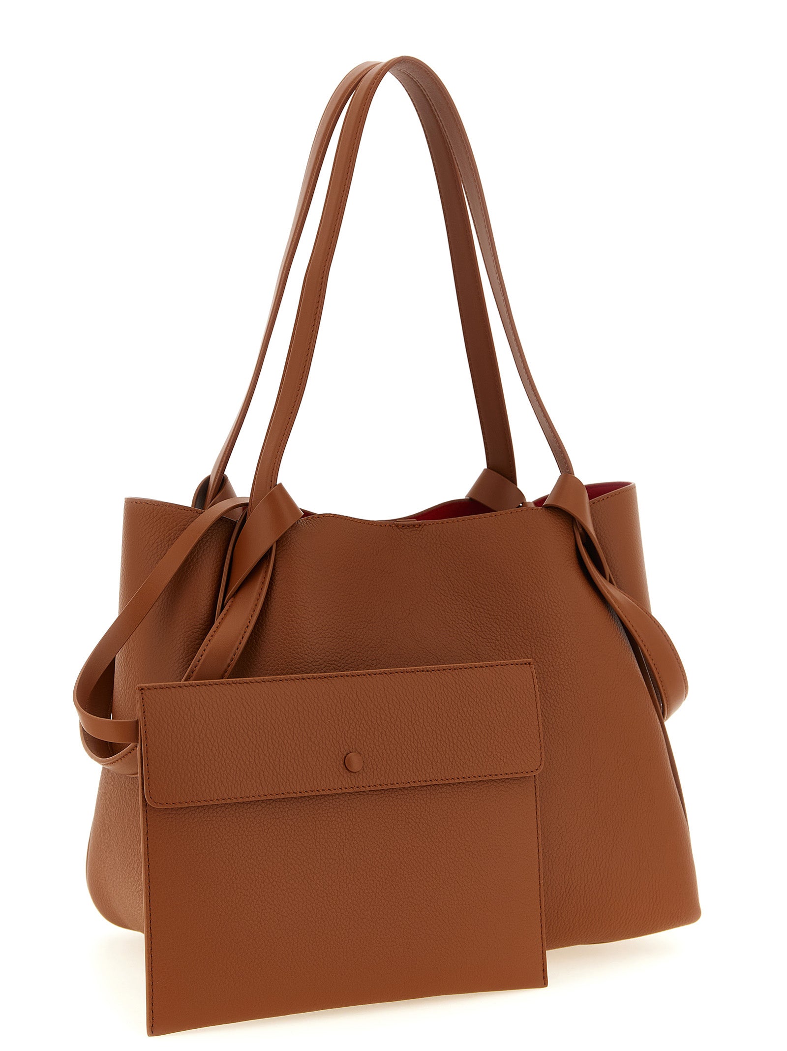Christian Louboutin Braune Kalbsleder-Tote Bag