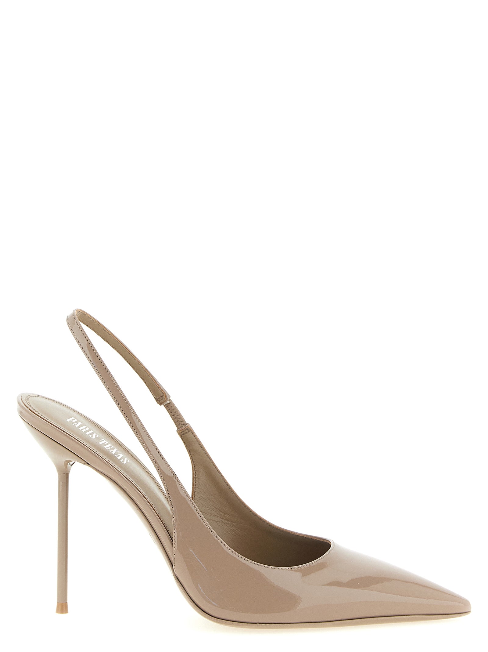 Paris Texas Beige Kalbsleder Pumps mit hohem Absatz