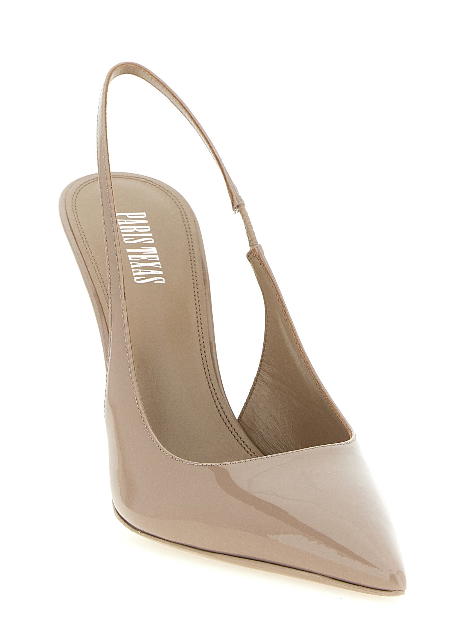 Paris Texas Beige Kalbsleder Pumps mit hohem Absatz