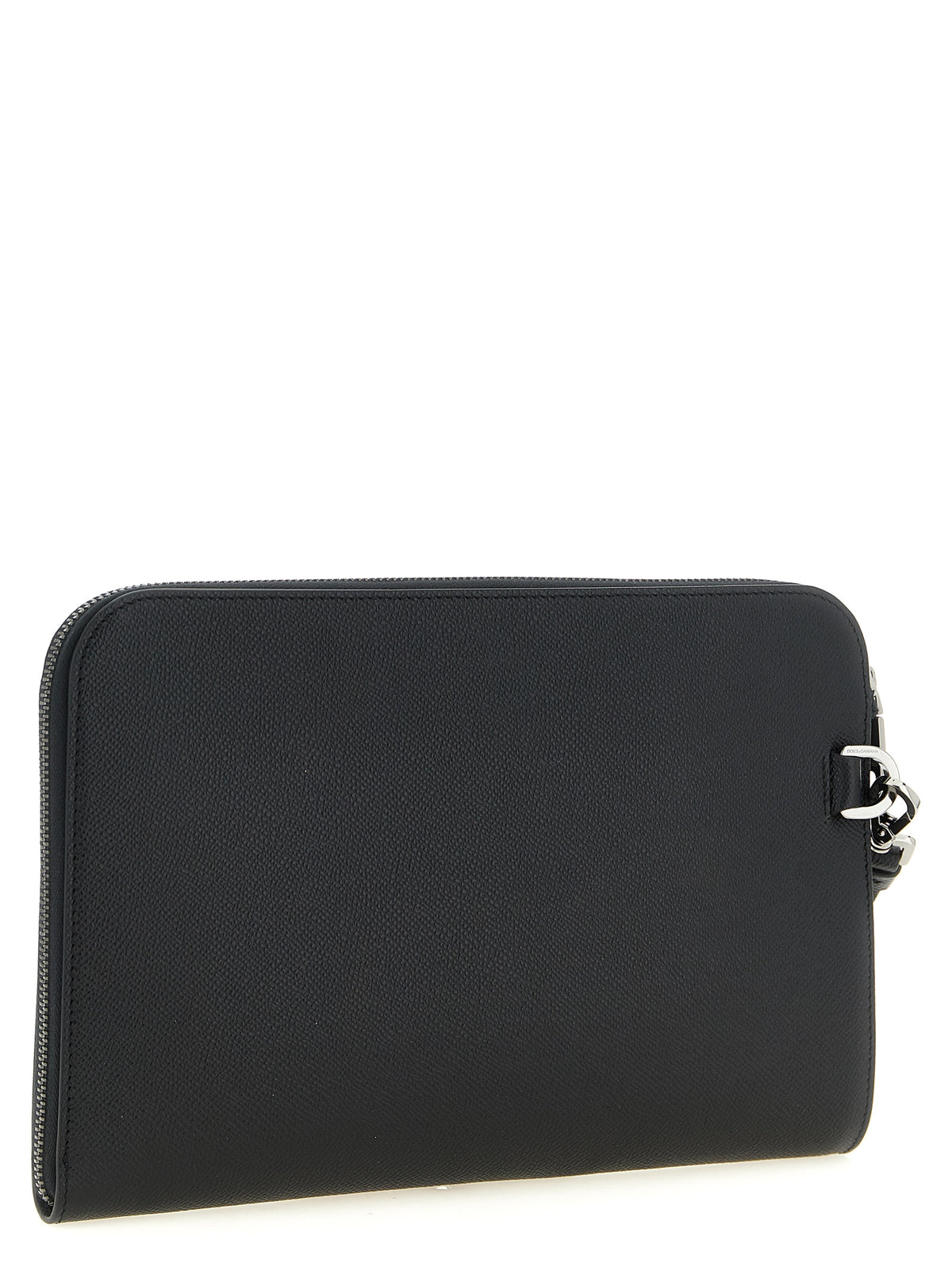 Dolce & Gabbana Schwarze Kalbsleder-Clutch