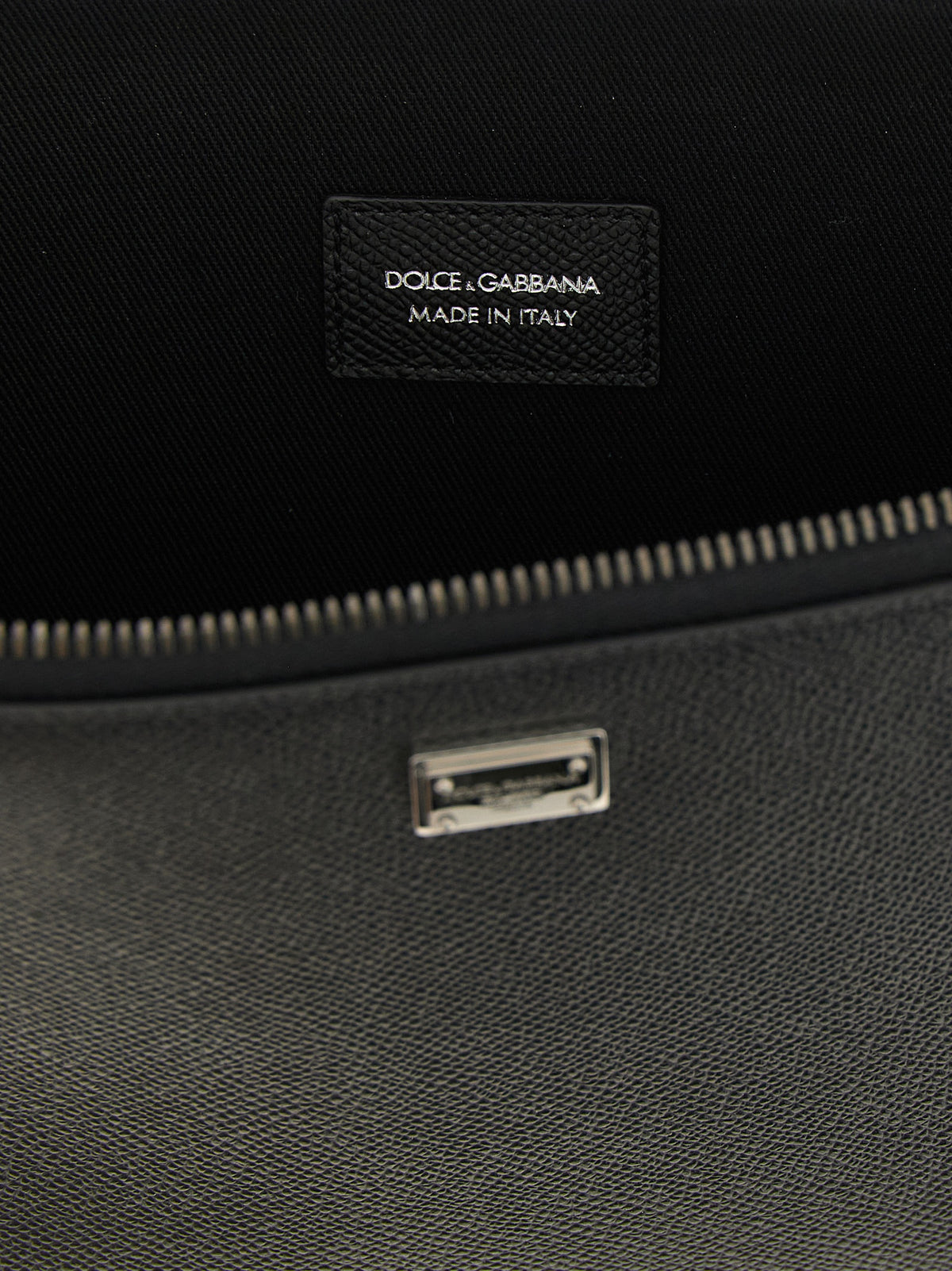 Dolce & Gabbana Schwarze Kalbsleder-Clutch