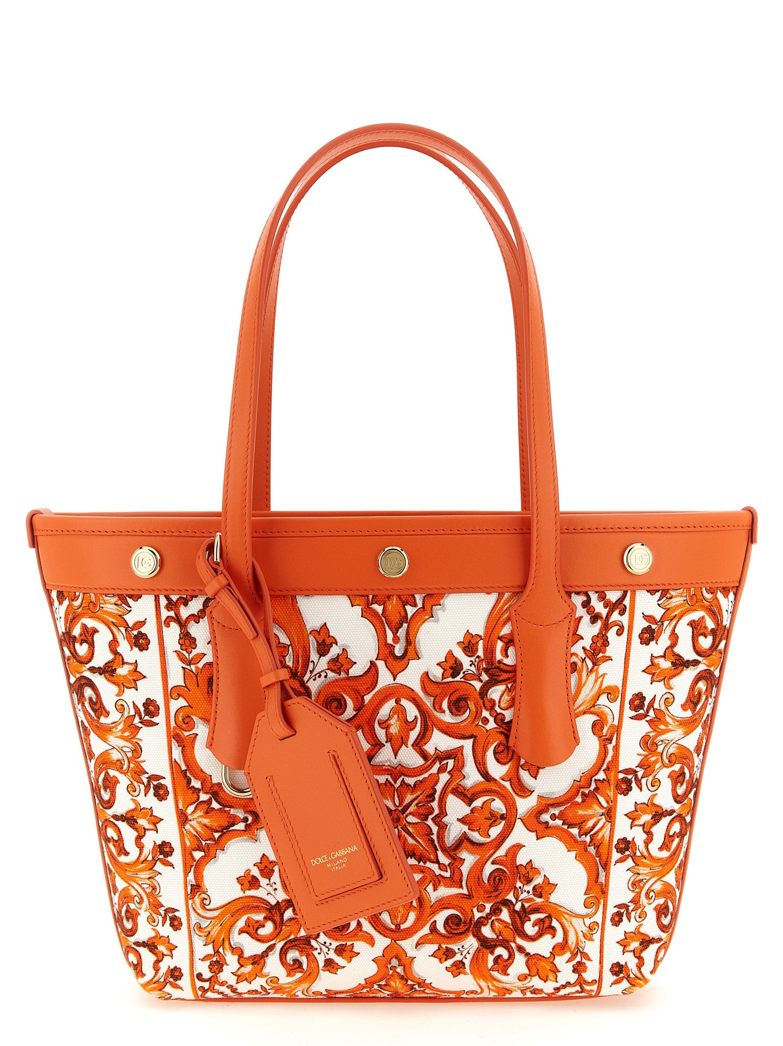 Dolce & Gabbana Orange Baumwolltasche